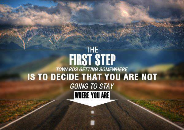the first step quote